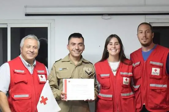 Finalizó el curso de primeros auxilios y RCP de Cruz Roja