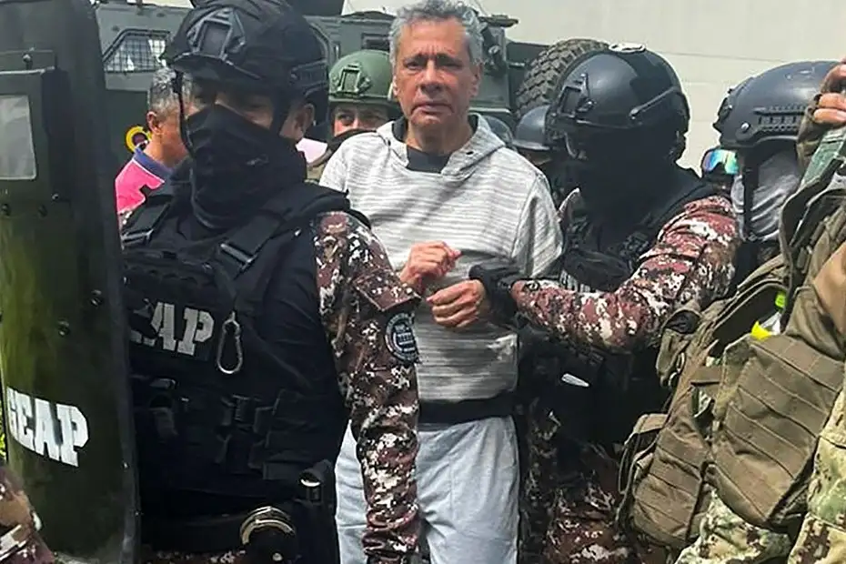 Jorge Glas había sido detenido el viernes.