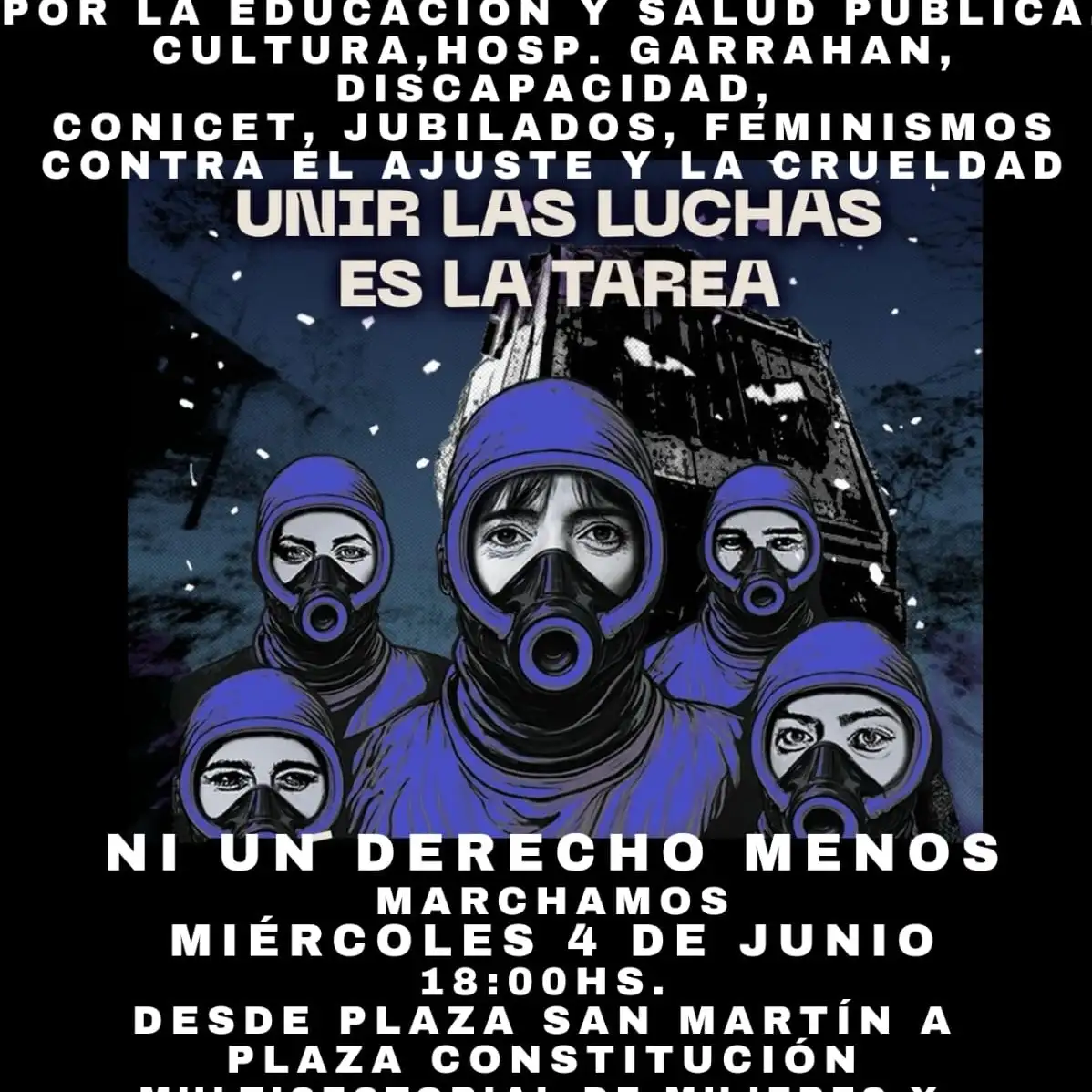 #NiUnDerechoMenos: la consigna que unirá jubilados, discapacidad, cultura y feminismos