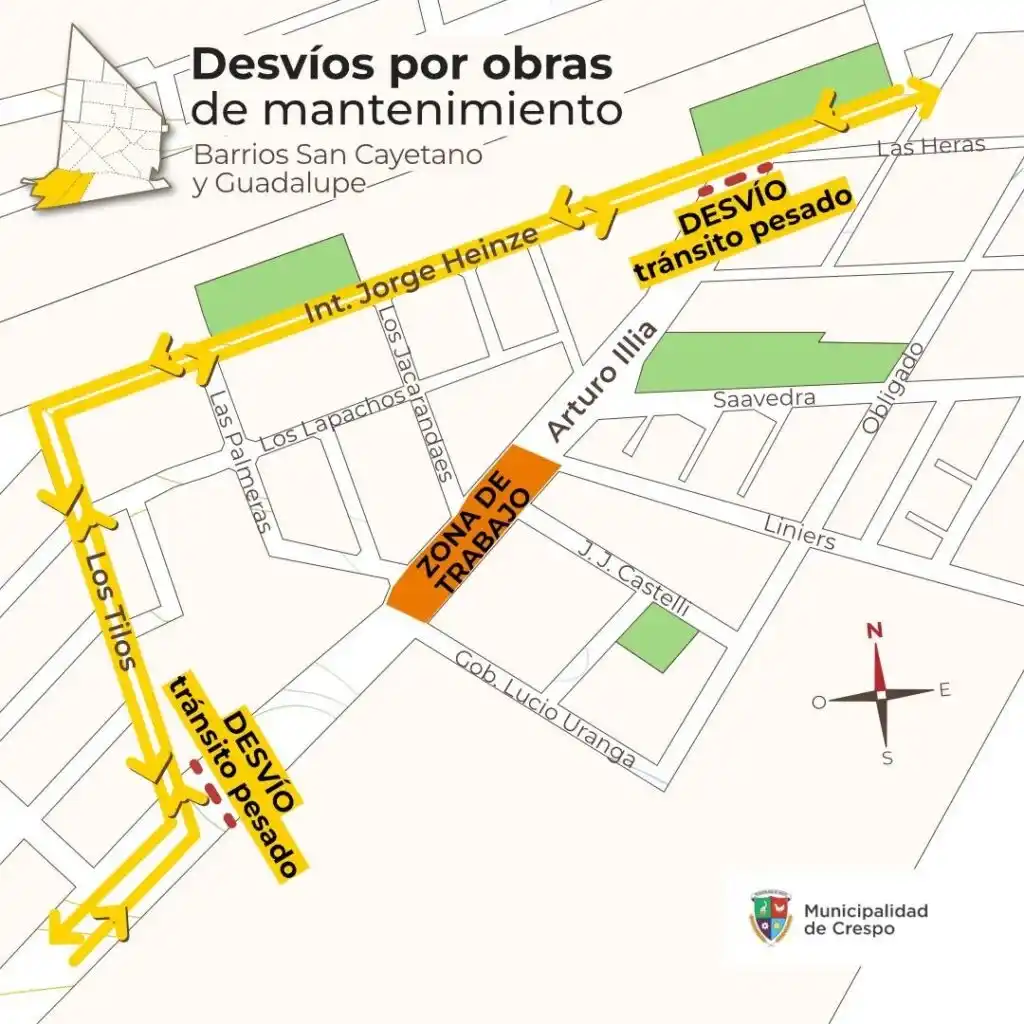 Mantenimiento vial en el Acceso Illia: habrá desvíos para tránsito pesado este martes 11 de noviembre
