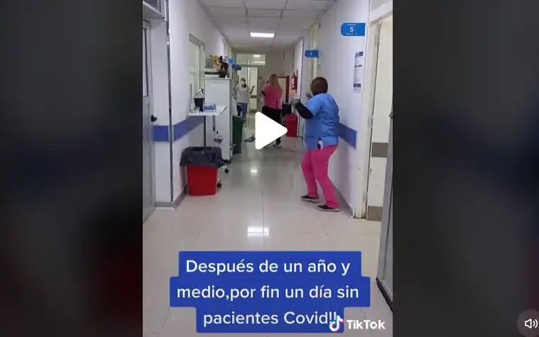 Video: Hospital de Mar de Ajó sin internados Covid por primera vez en año y medio y así lo celebró el personal