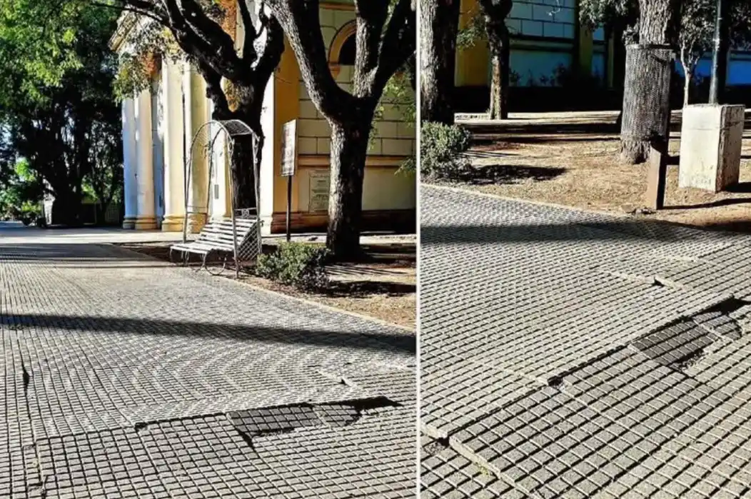 Los radicales acompañaron el pedido de informe con fotografías de los defectos de la obra.