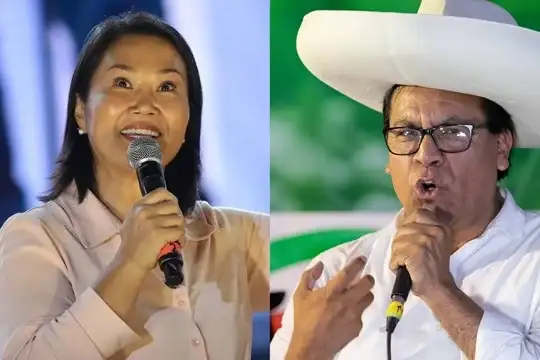 Keiko Fujimori y Roberto Sánchez se enfrentarán en las urnas el próximo 7 de junio.