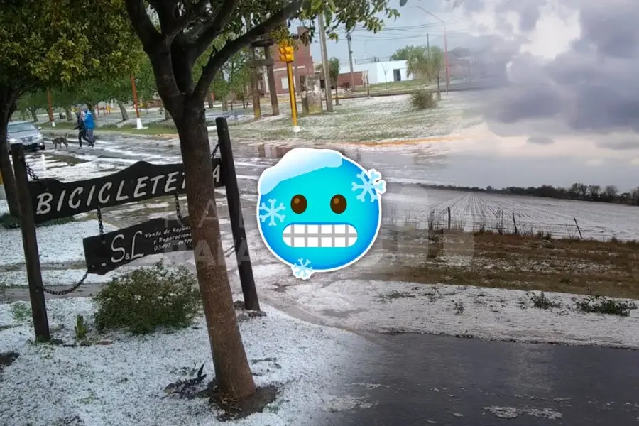 Increíbles imágenes que llegan de toda la región: ¿Piedras o nieve?