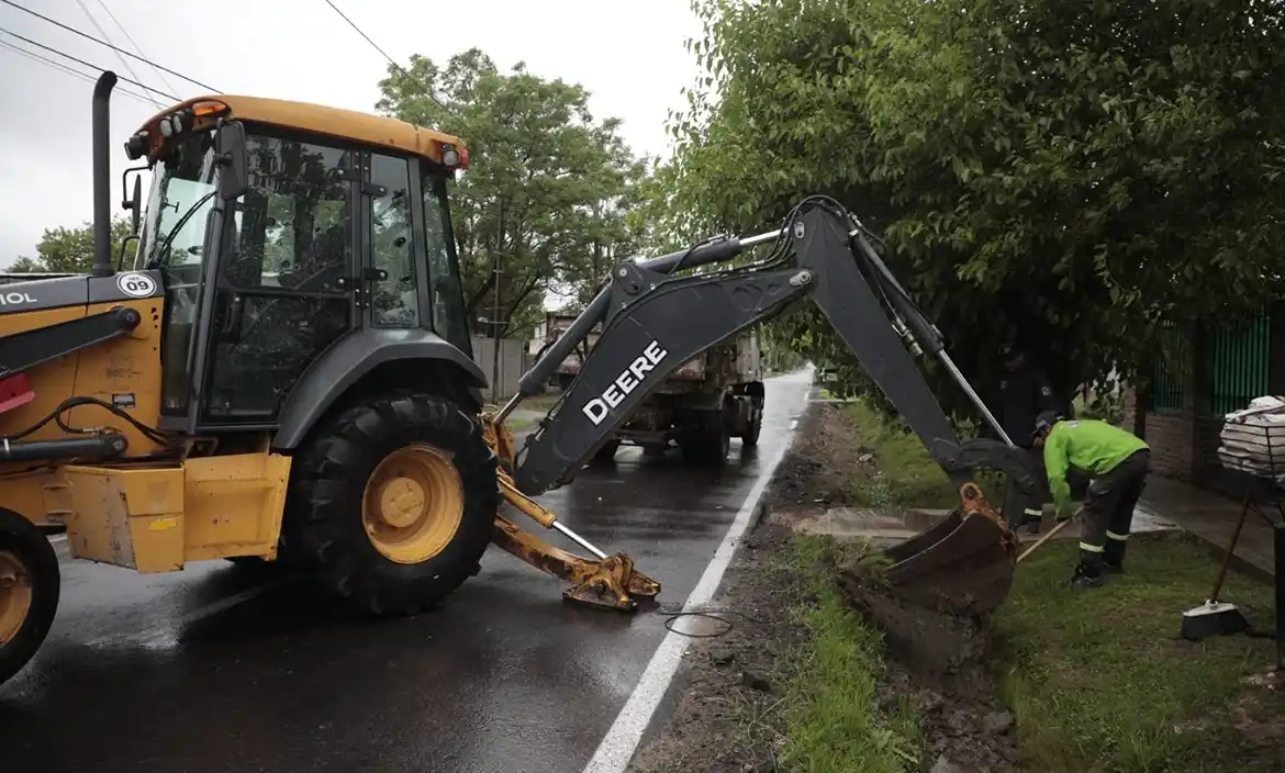 El Municipio desplegó equipos de trabajo ante el alerta meteorológico