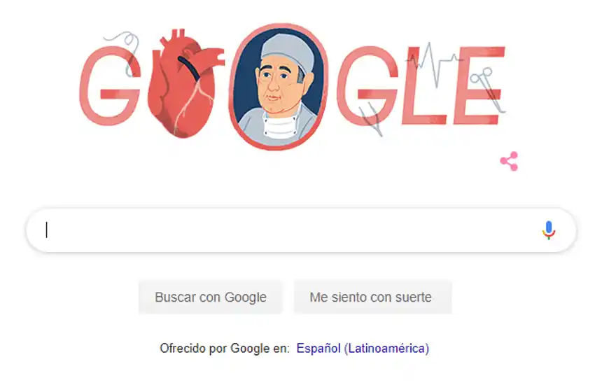 Google recuerda al cardiocirujano René Favaloro en el 96º aniversario de su nacimiento