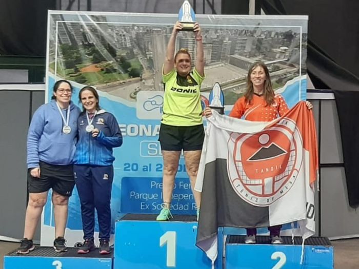 Doble podio para Tandil en el Argentino Senior de Tenis de Mesa