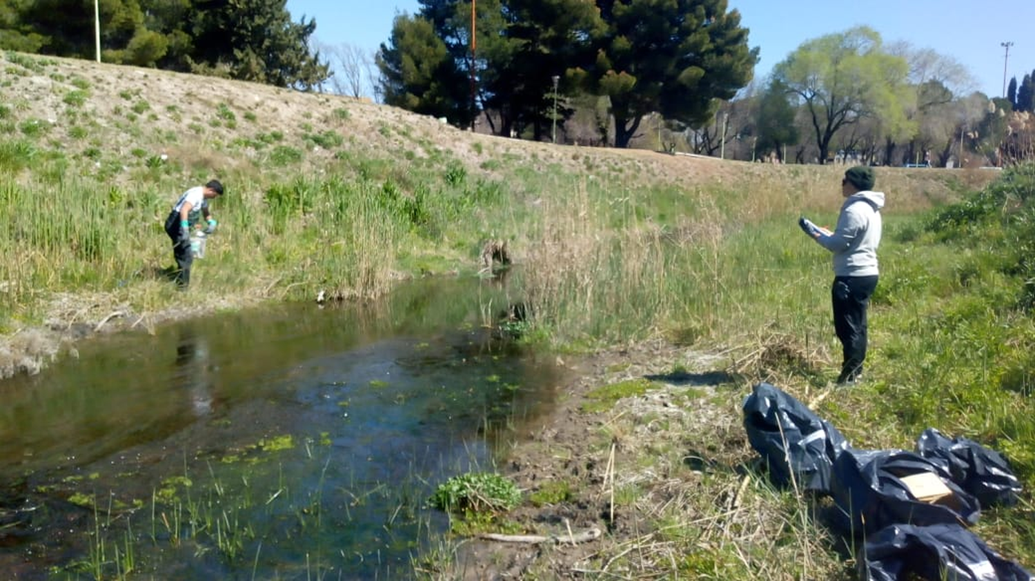 Bahía Blanca: extrajeron más de 400 kilos de residuos de un arroyo