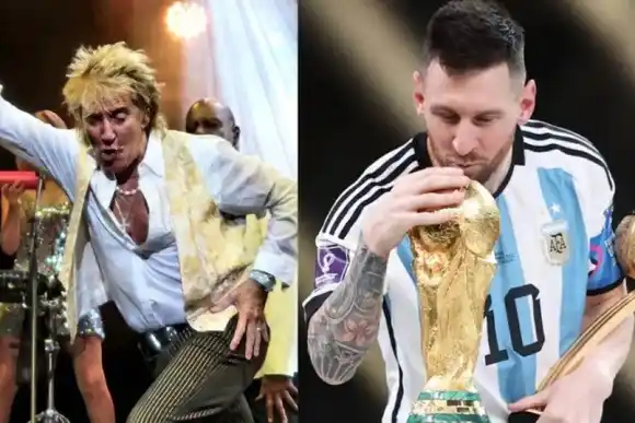 Rock y fútbol: el mensaje especial de Rod Stewart al “amigo” Lionel Messi