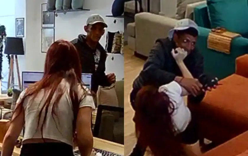 Imágenes de las cámaras de videovigilancia.