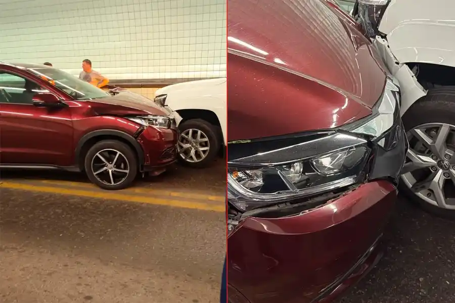 Así quedaron los vehículos.