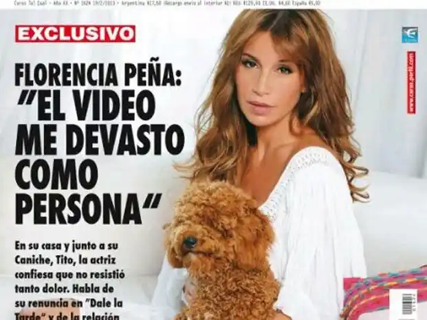 Florencia Peña: “El video me devastó como persona”
