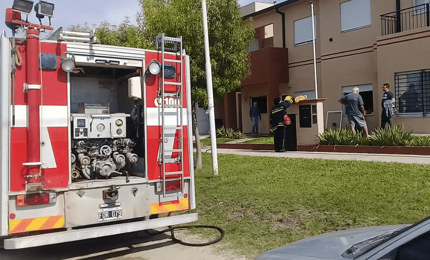 Incendio en departamento de estudiantes de medicina de la UAP