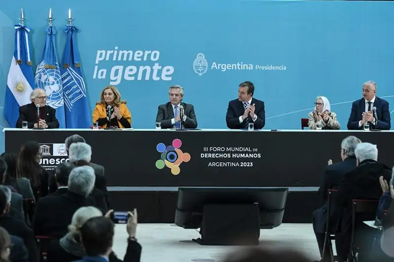 Alberto Fernández presidirá el Tercer Foro Mundial de Derechos Humanos.