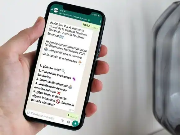 A través de un número de WhatsApp podés hacer un simulacro de votación