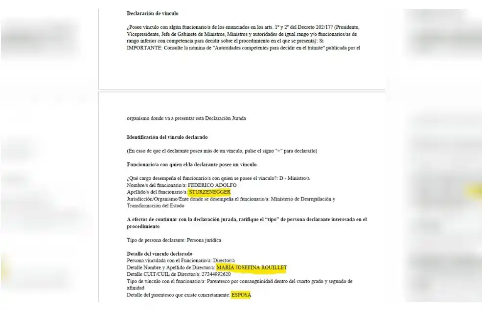La esposa de Sturtzenegger beneficiada con importante contrato con el Estado