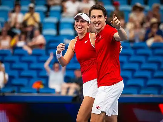 El festejo de Suiza, tras eliminar a los belgas.