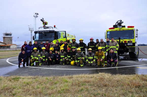 Se dictó capacitación para bomberos aeroportuarios en San Luis