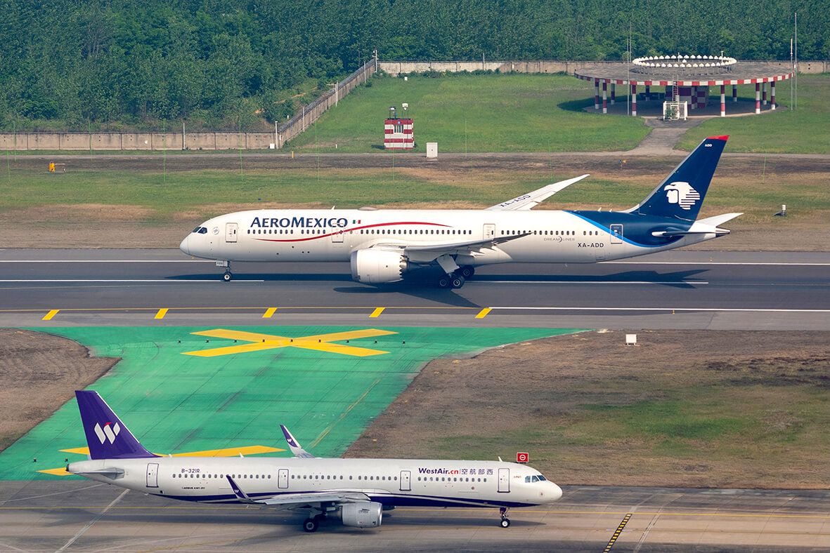 Aeroméxico lanza una ruta de carga entre Ciudad de México y Wuhan, China