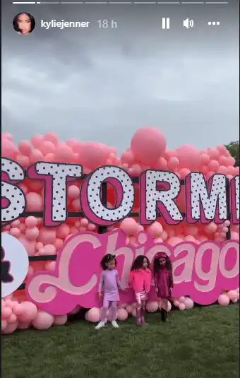 Kylie autorizó la entrada de Kanye West a la fiesta. Foto Instagram