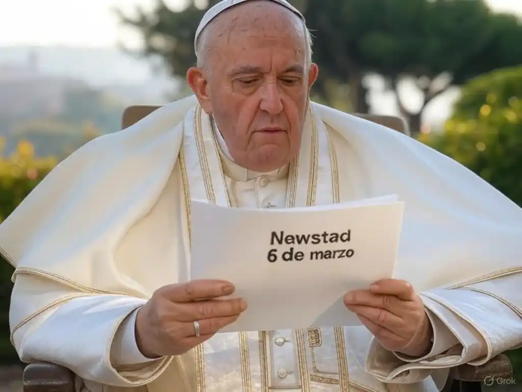 Santoral. Francisco, leyendo el Santoral del 6 de marzo.