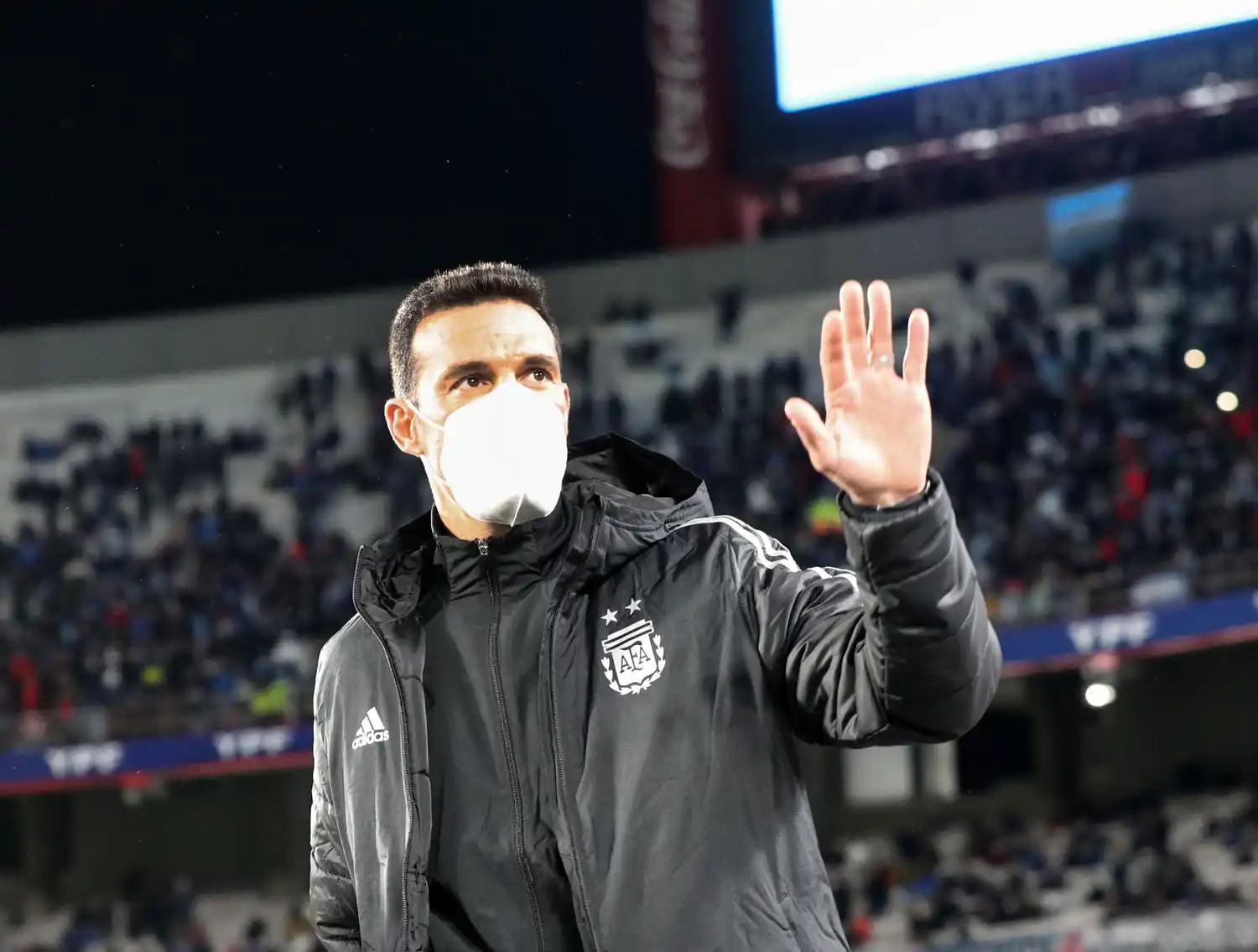 Scaloni, entrenador del seleccionado.