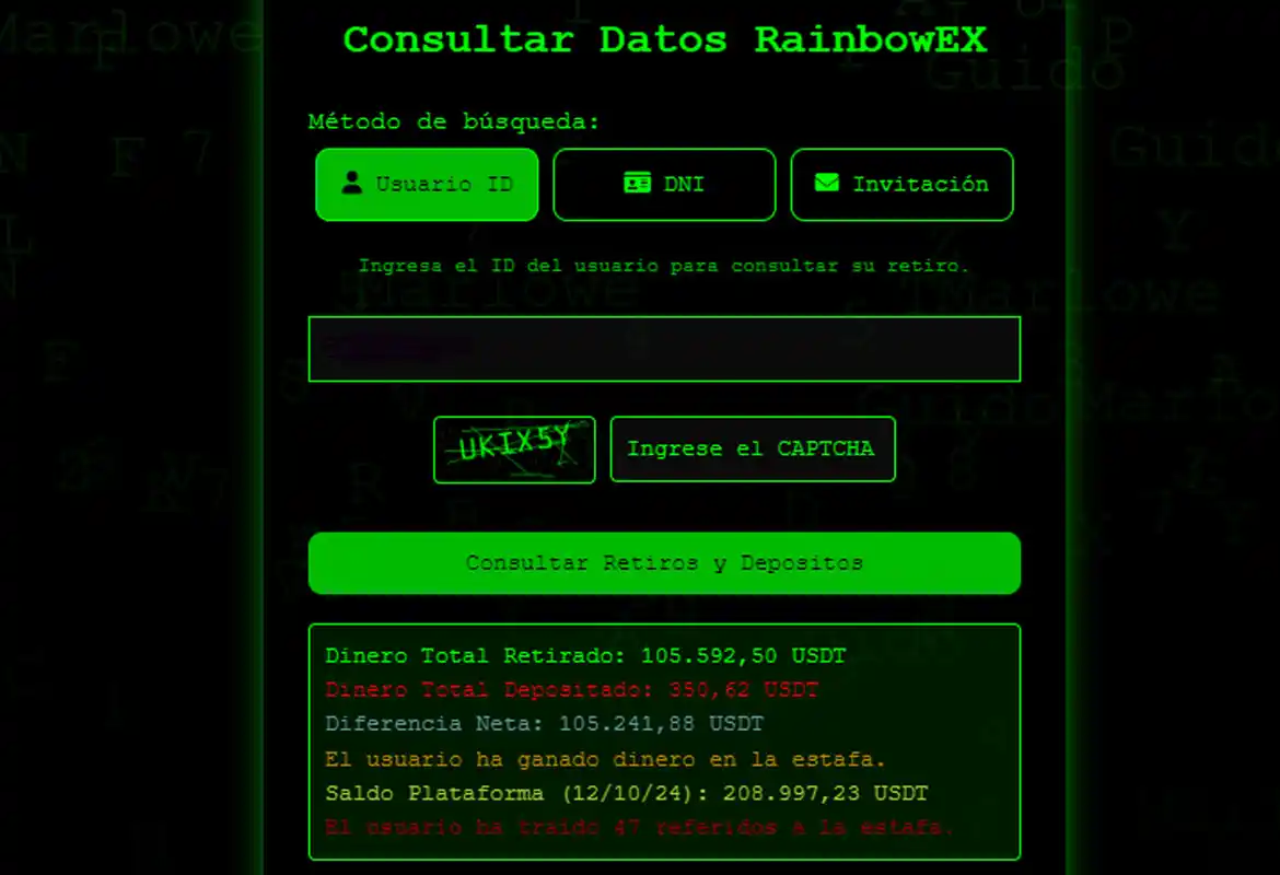 Captura de pantalla de la web guido.marlowe.dev