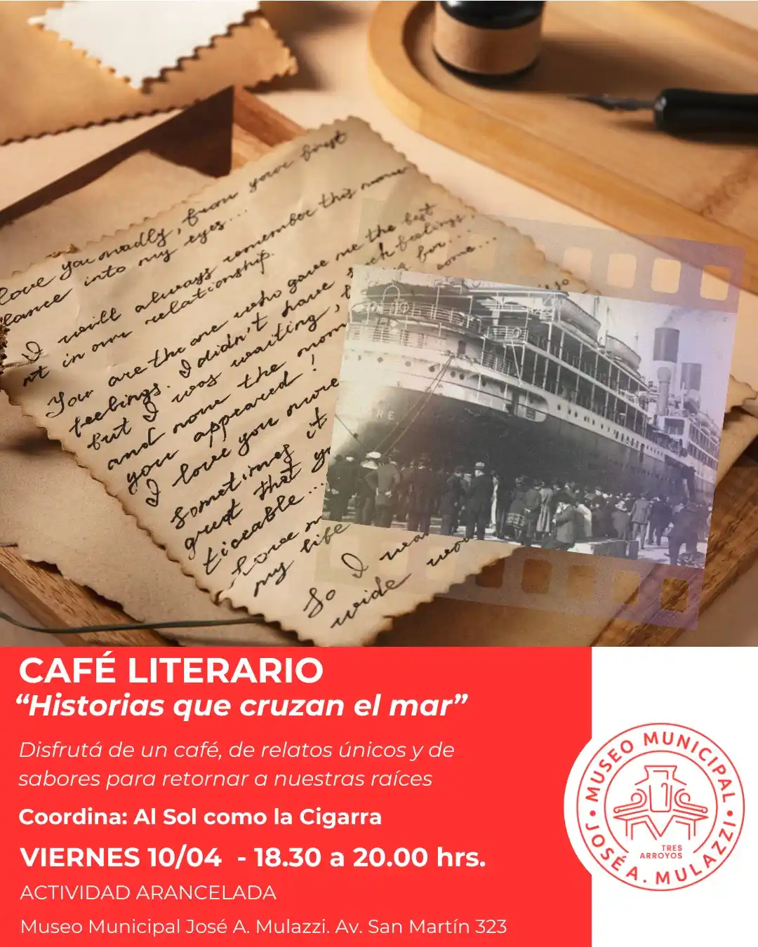 flyer café literario