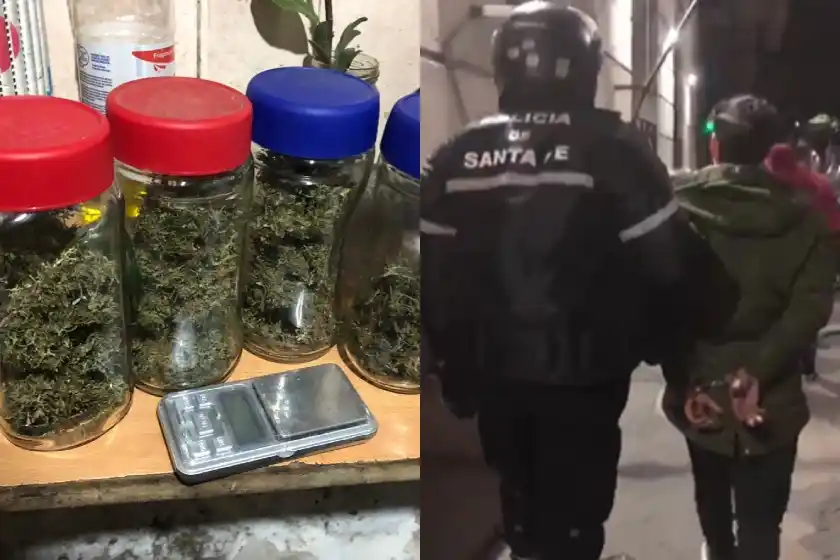Detuvieron a un hombre con marihuana.