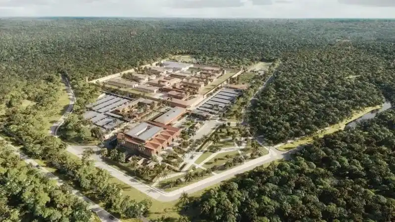 Imagen de la prisión que se construirá en Saint-Laurent-du-Maroni, Guayana Francesa, en 2028.