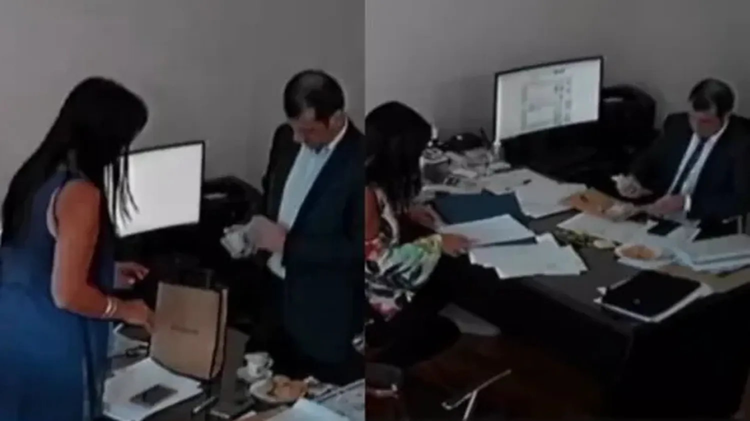 Apareció un video de Edgardo Kueider contando dinero en Casa de Gobierno