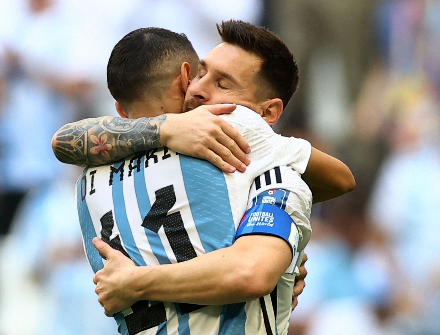 Di María y Messi, símbolos de una Argentina que necesita recuperarse.