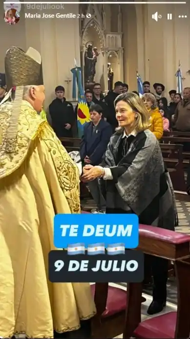Gentile en el tedeum