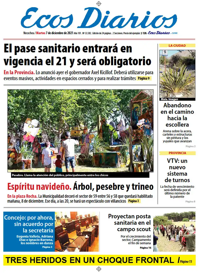 Tapa del 7 de diciembre 2021