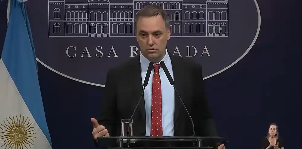 El jefe de Gabinete, Maniel Adorni.