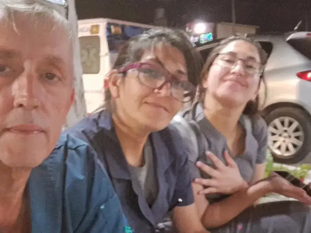 Alberto Santarceri junto a su mujer, también detenida.