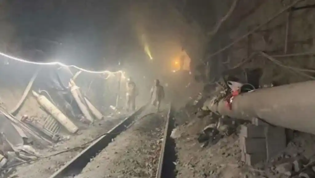 Derrumbe de una mina en Chile tras un terremoto