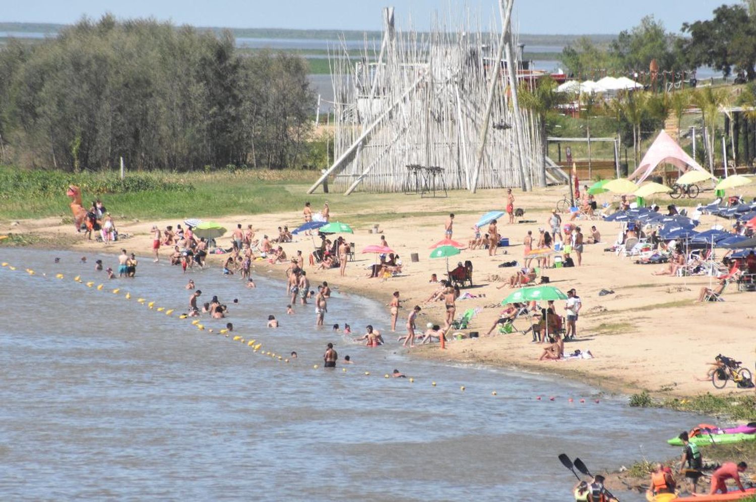 Domingo de calor en la ciudad de Santa Fe