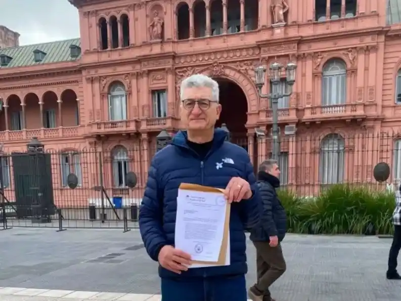 Gustavo Barrera en Casa Rosada