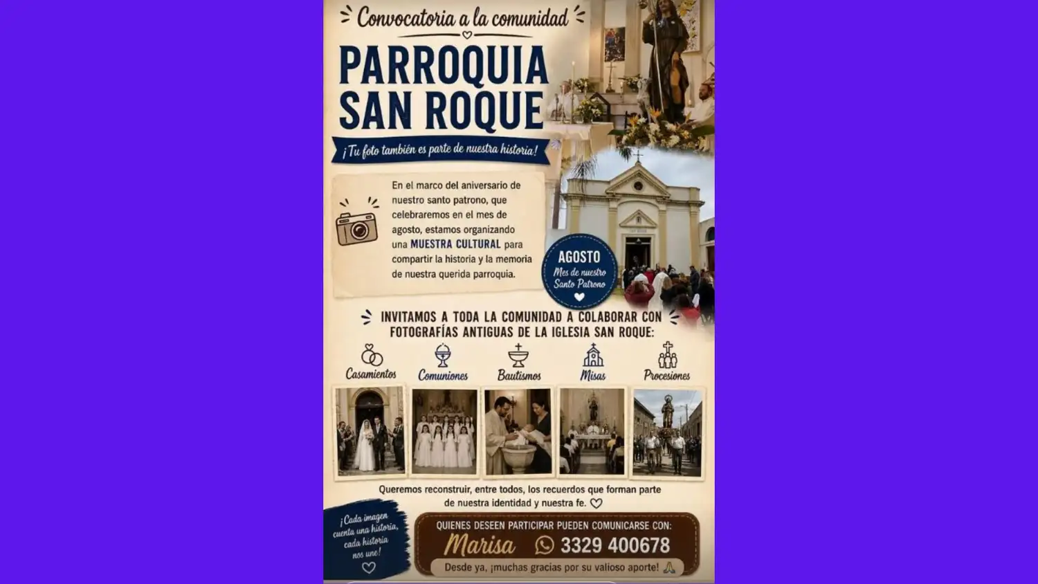 Parroquia San Roque fotografías antiguas