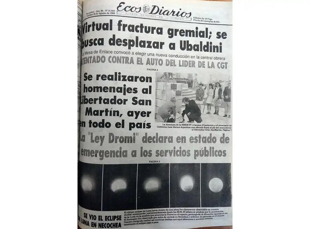 Viernes 18 de agosto de 1989