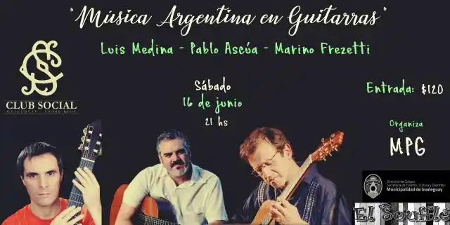 “Música Argentina en Guitarras“ en el Club Social 
