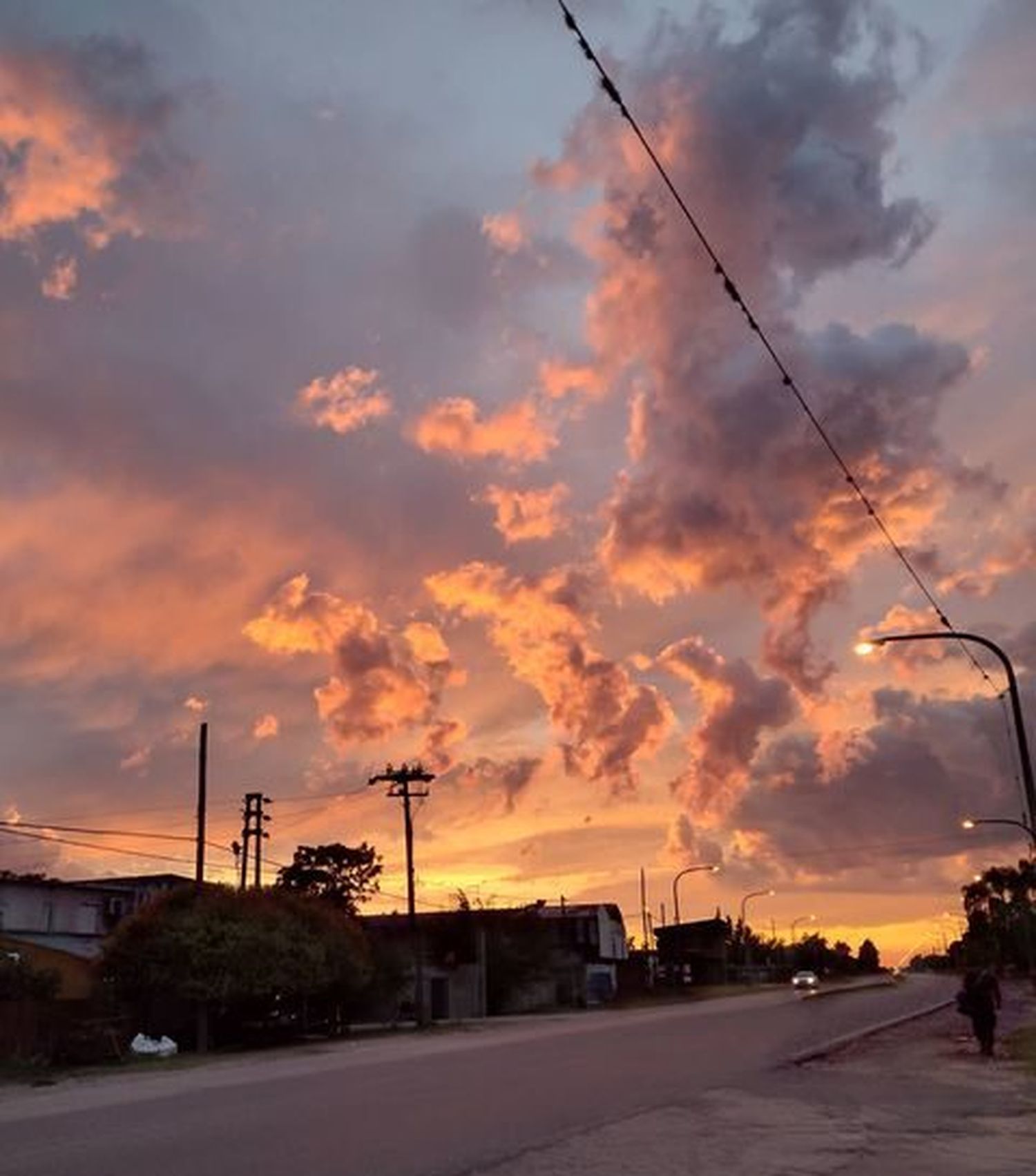 El amanecer de hoy