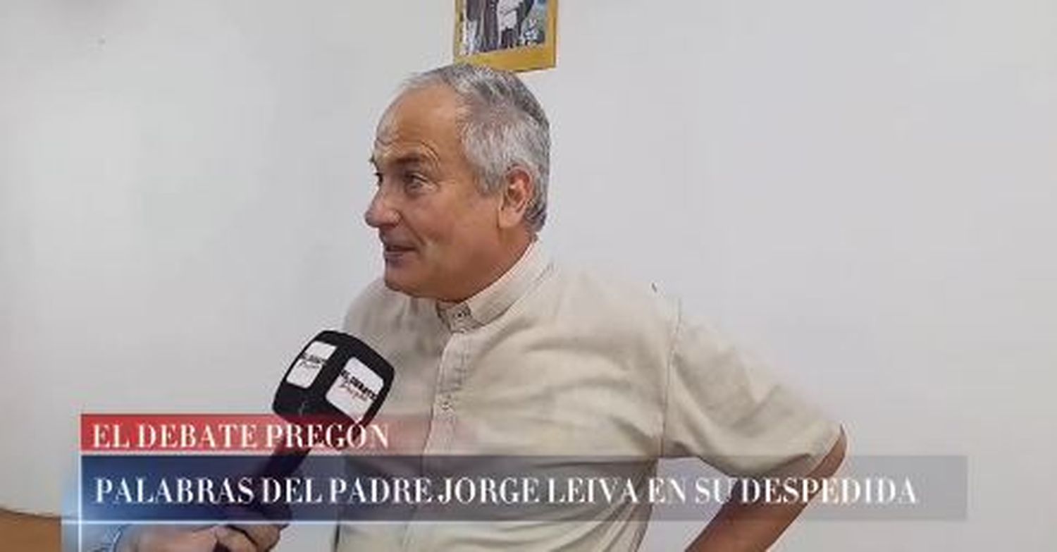 Palabras del Padre Jorge Leiva en su despedida