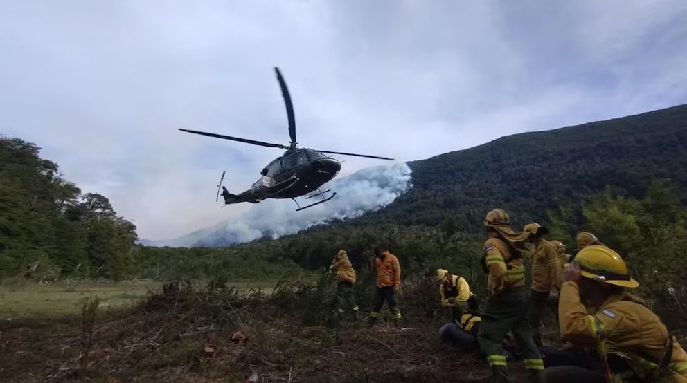 Incendio en el Parque Nacional Nahuel Huap