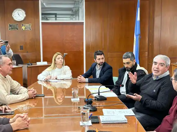 Los concejales recibieron a autoridades del Club Estudiantes por su 85º aniversario