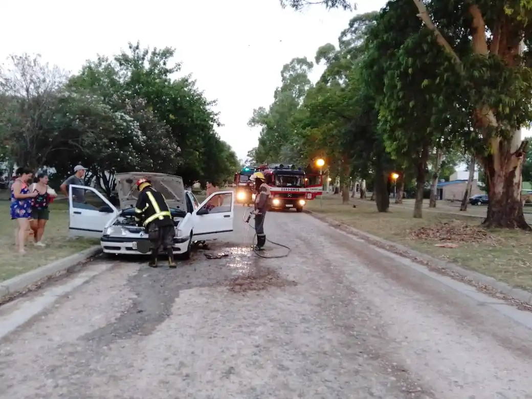 Incendio en un vehículo
