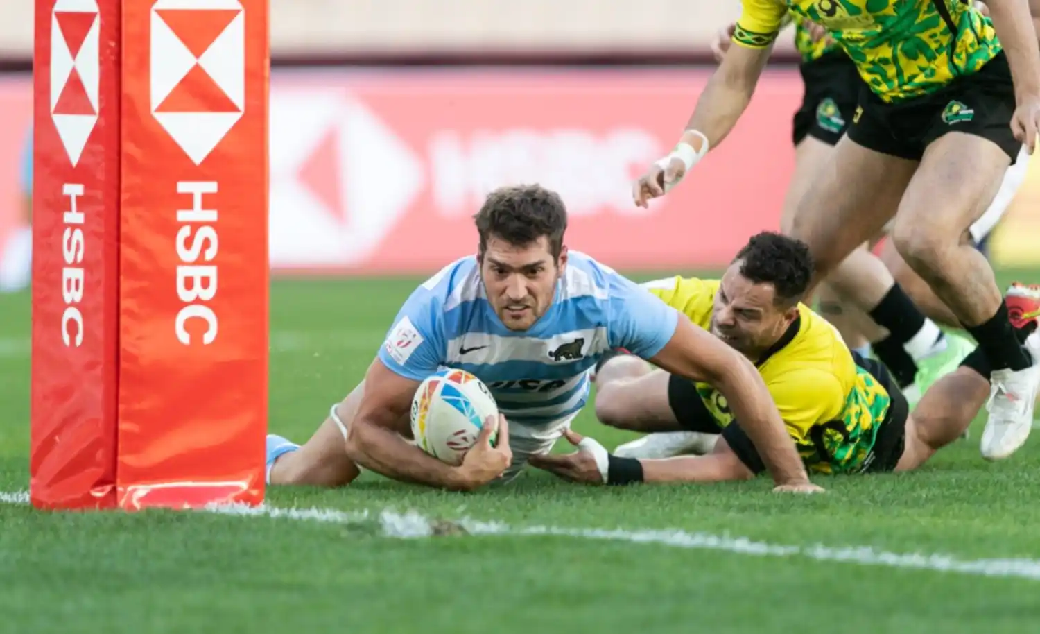 Los Pumas 7 debutó con una goleada en Sevilla