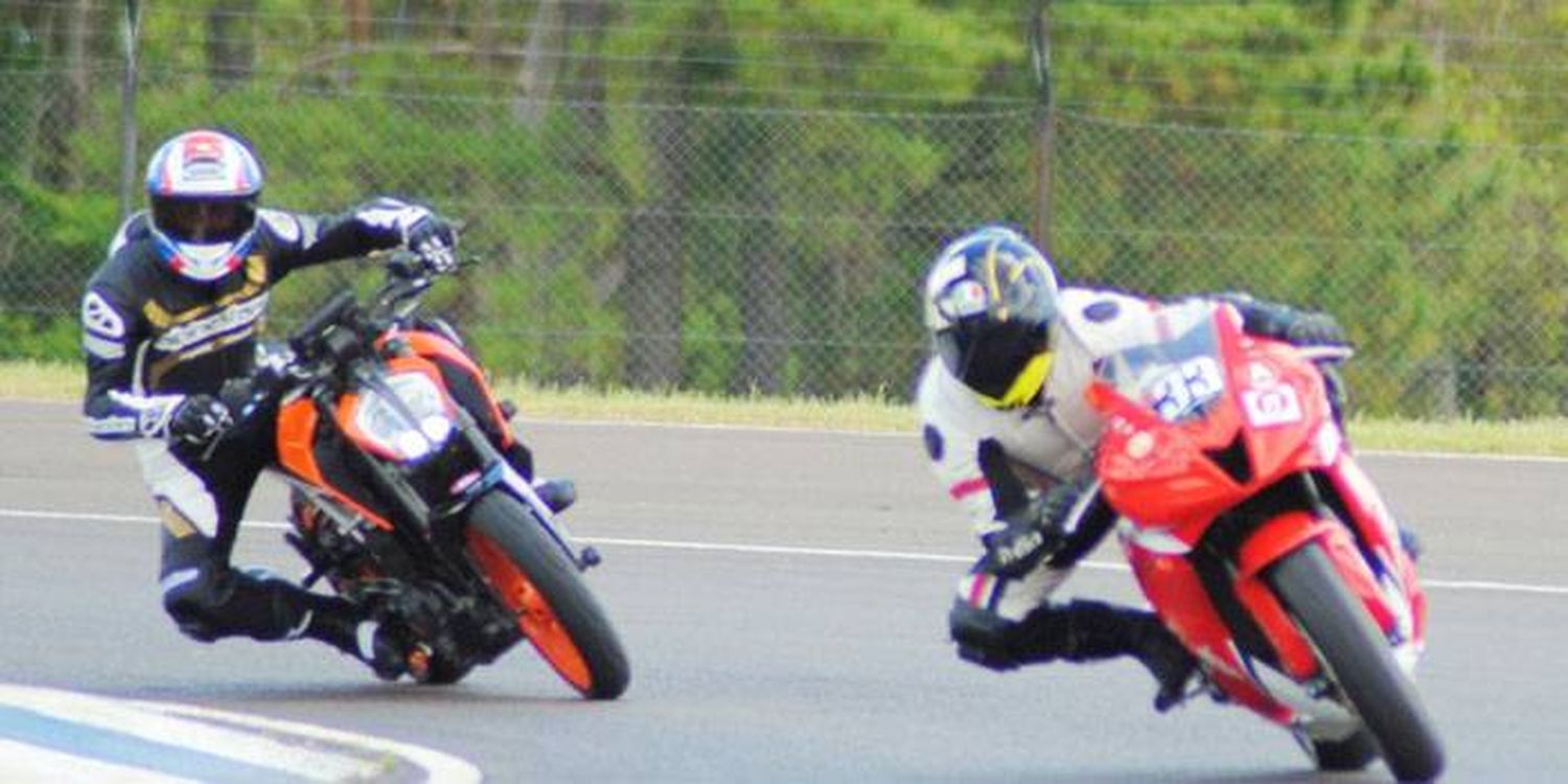 Las motos entrenaron en el Autódromo de Concordia