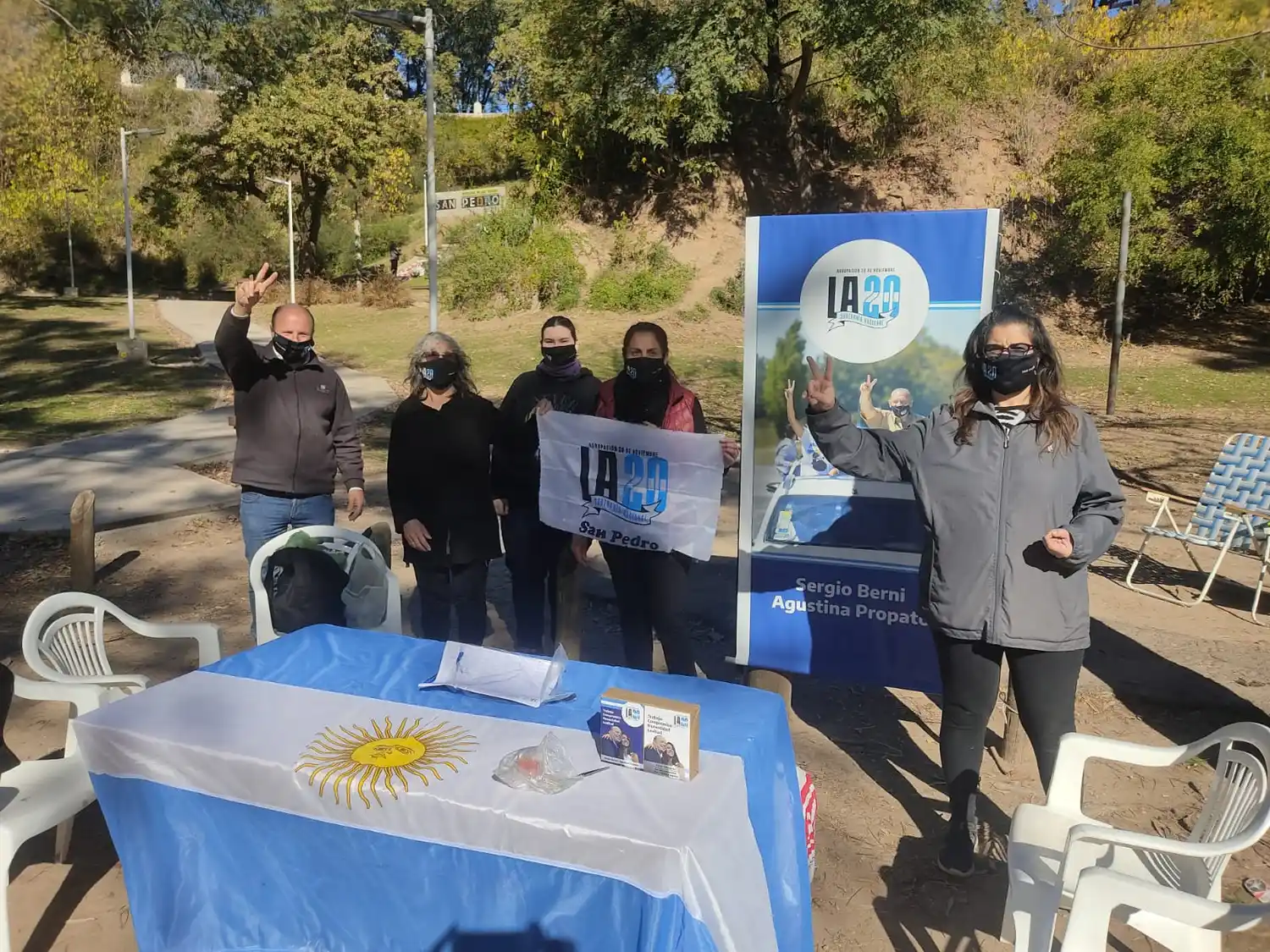 Pablo Guacone encabezó una actividad para impulsar la candidatura de Sergio Berni